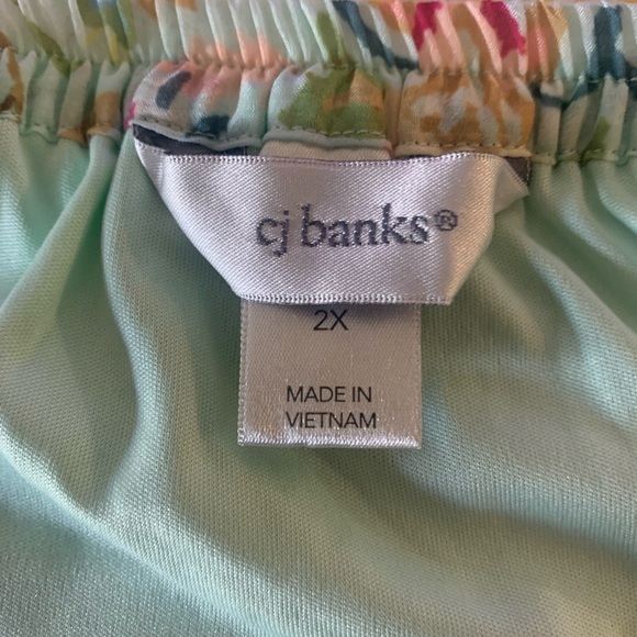 CJ Banks Floral Midi Skirt - Multicolor - Picture 2 of 4